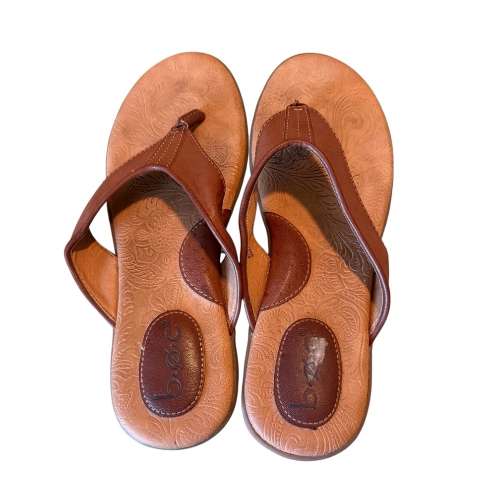 BOC Zita BC0019141 Sandals Women's US 9M Brown Toe Post Comfort Slip On Thong - Picture 2 of 6